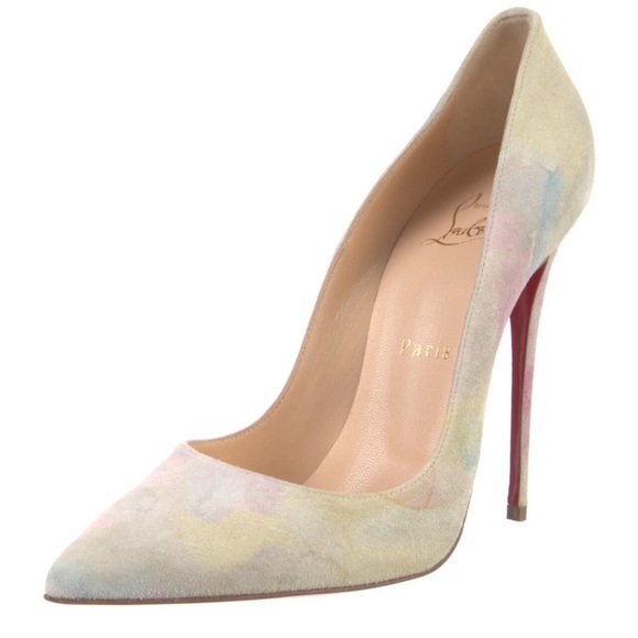 New Christian Louboutin Tie-Dye Suede Stiletto Pumps - Picture 2 of 5